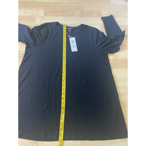NWT Eileen Fisher Crew Neck Tunic Black Size PL Long Sleeve - Picture 10 of 11